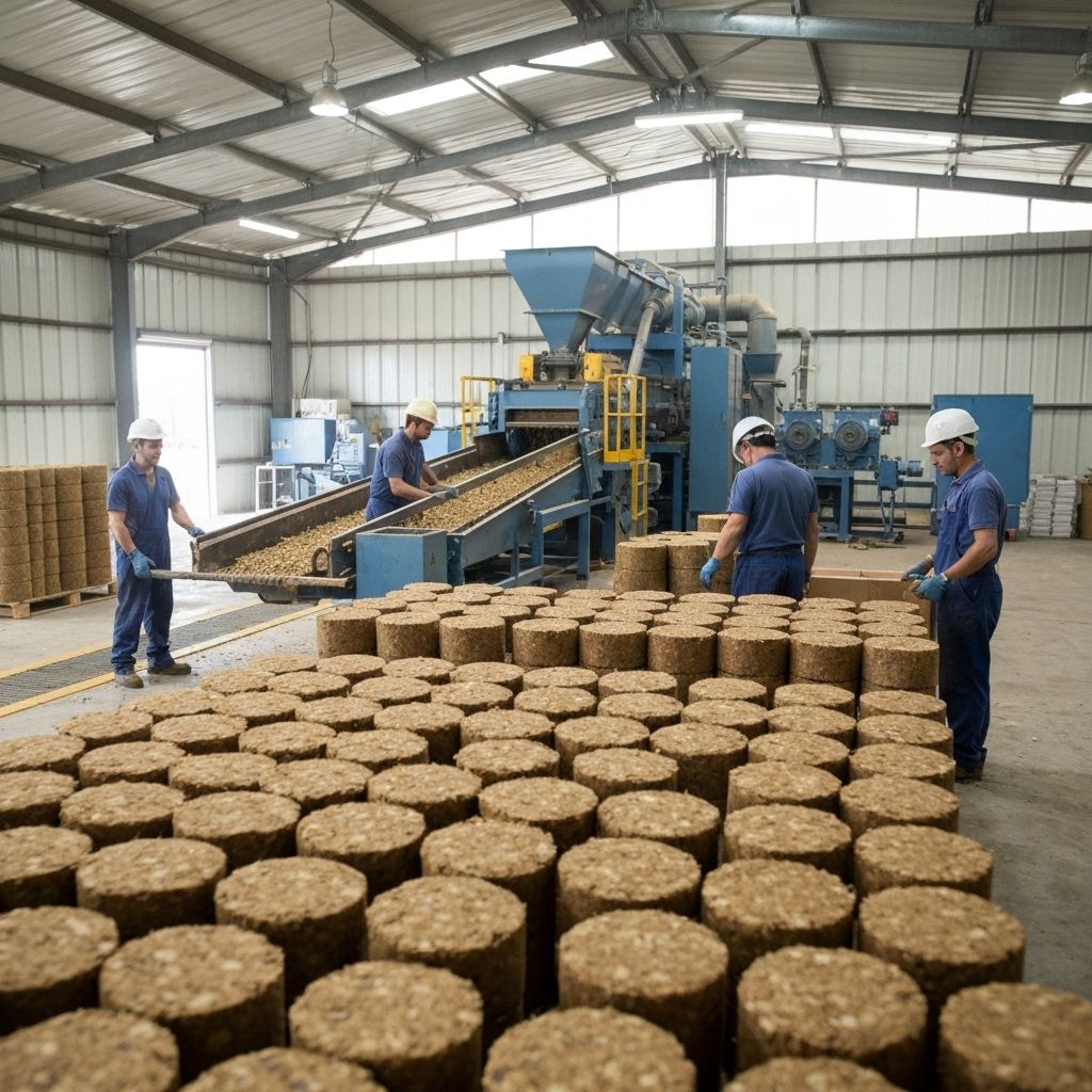 Briquettes production from agricultural waste
